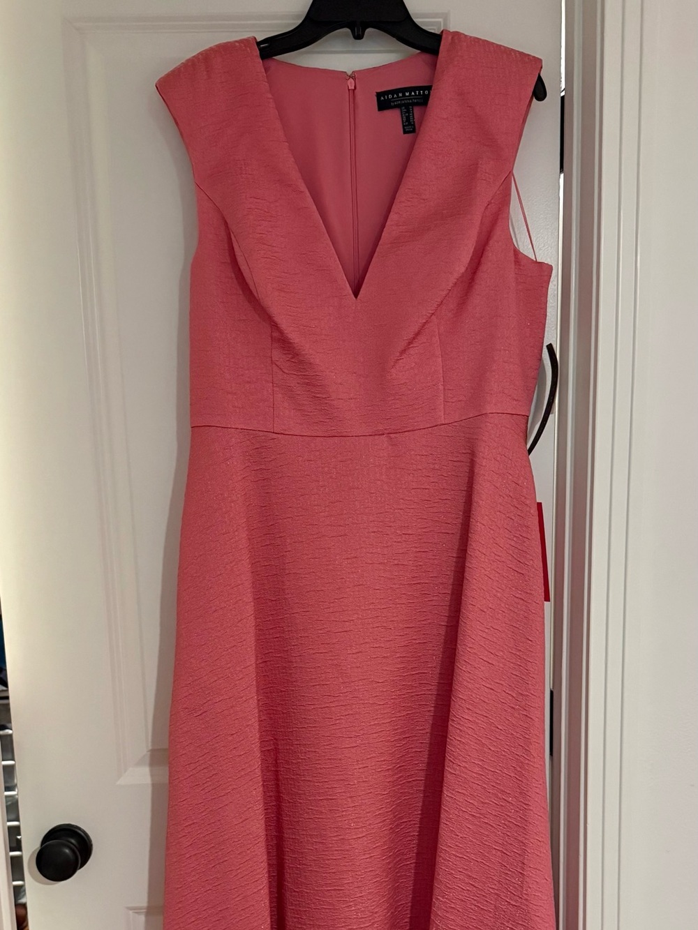Aidan Mattox Jacquard Ballgown in Rose Pink NWT Size 14